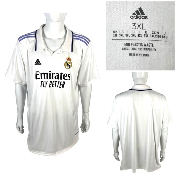 adidas Other - Real Madrid Jersey Home Football Shirt 2022 - 23 Adidas Mens 3XL Soccer Spain